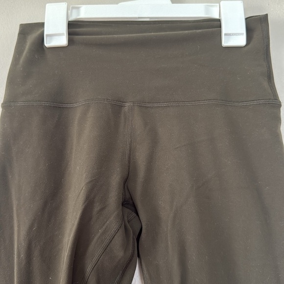 Lululemon olive green crop aligns size 4 - Picture 2 of 5